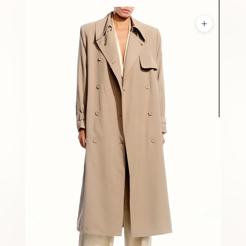 The SeI - 1690$ Beige Trench Coat with Belt - Picture 3 of 8